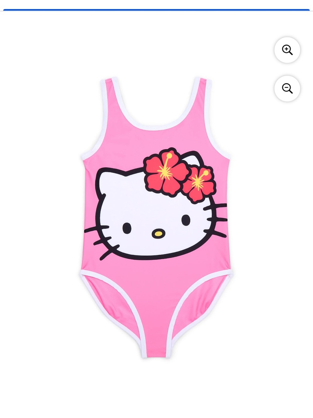 Hello Kitty Pink One-Piece Swimsuit Size M (7/8)  NWT